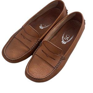 Tods Classic driver Loafers Cognac Brown Leather 8.5
